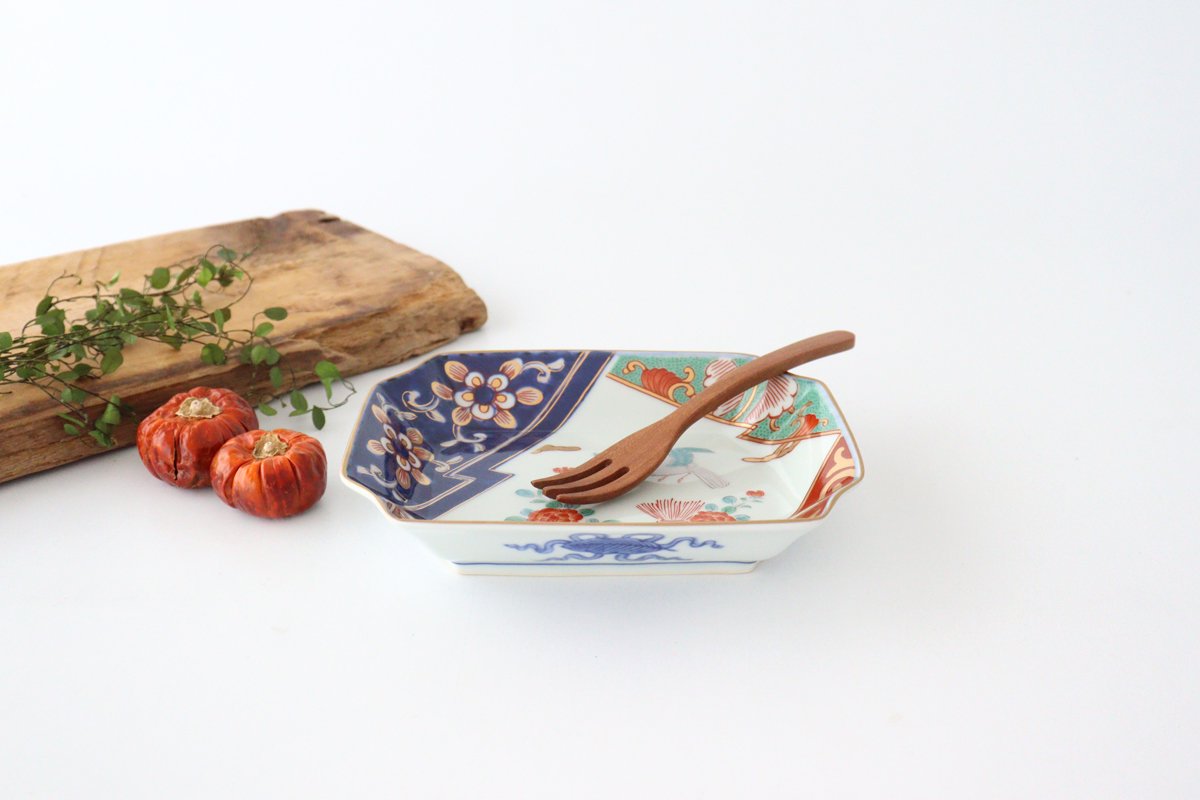 Rinkuro Kiln Octagonal Plate Peony | Sushi Plate Hasami Ware-Detail7