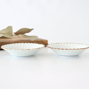 Rinkurou Kiln Chrysanthemum-shaped Small Plate Cloud Pattern | Hasami Ware-Detail2