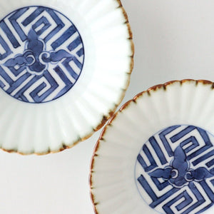 Rinkurou Kiln Chrysanthemum-shaped Small Plate Cloud Pattern | Hasami Ware-Detail11