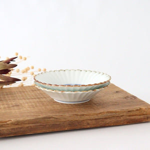 Rinkurou Kiln Chrysanthemum-shaped Small Plate Cloud Pattern | Hasami Ware-Detail3
