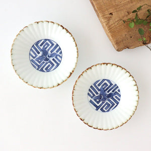 Rinkurou Kiln Chrysanthemum-shaped Small Plate Cloud Pattern | Hasami Ware-Detail10