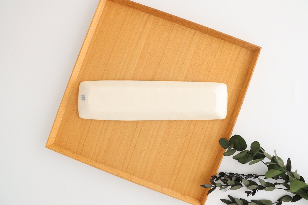 Long and narrow plate Fuku semi-porcelain Arita ware-Detail6