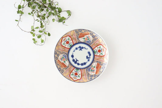Rinkurou Kiln Small Plate Old Imari Style 12cm/4.7in | Hasami Ware-TOP