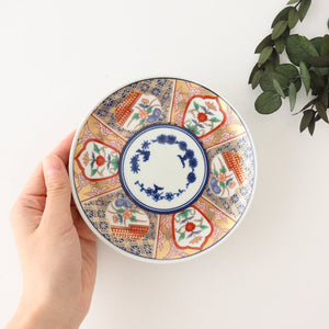 Rinkurou Kiln Small Plate Old Imari Style 12cm/4.7in | Hasami Ware-Detail3