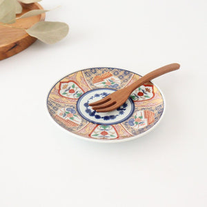 Rinkurou Kiln Small Plate Old Imari Style 12cm/4.7in | Hasami Ware-Detail7