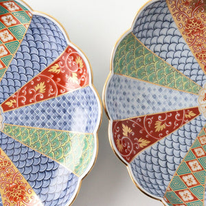 Rinkurou Kiln Chrysanthemum Shaped Plate Old Imari Pattern Red&Green 15cm/5.9in | Hasami Ware-Detail11