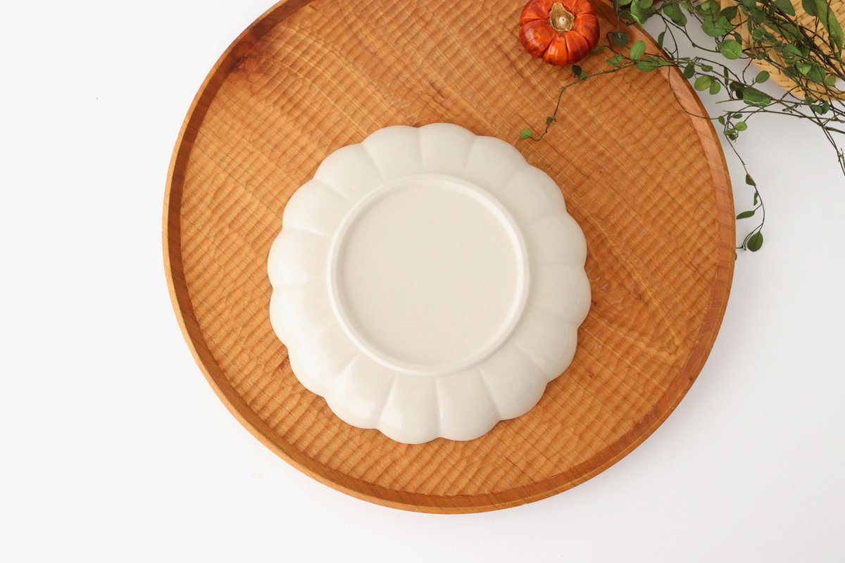Chrysanthemum-shaped Plate RED 15.5cm/6.1in| Mino Ware