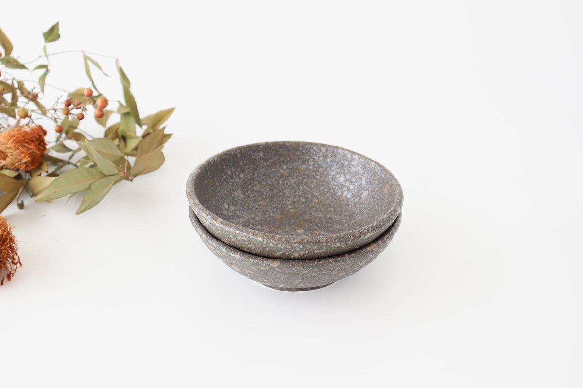 Spica Small Bowl Brown 12cm/4.7in | Kobachi Mino Ware