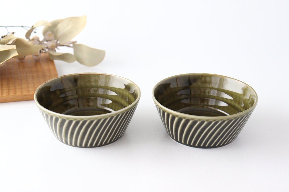 Bowl Oribe M Porcelain Laurel Mino Ware