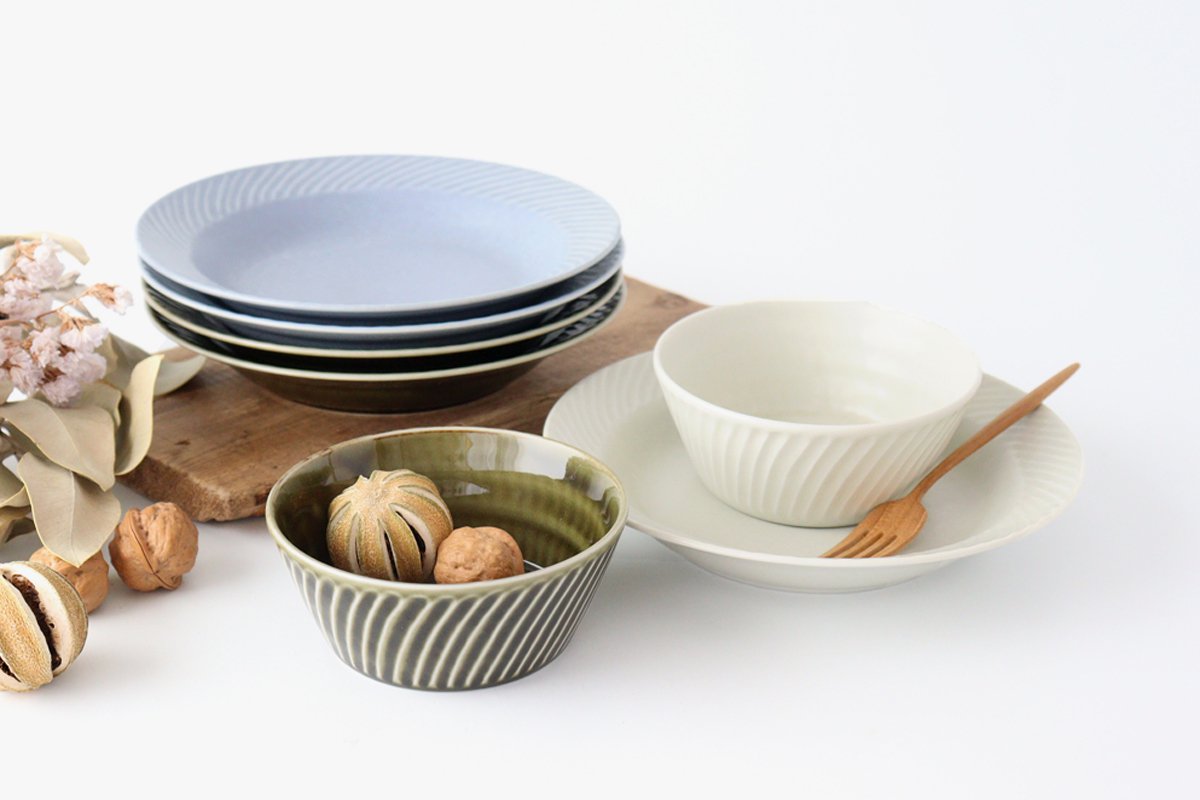 Bowl Oribe M Porcelain Laurel Mino Ware