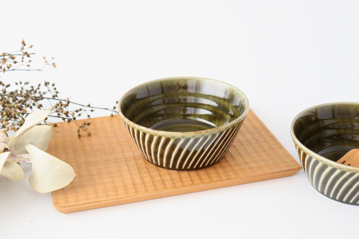Bowl Oribe M Porcelain Laurel Mino Ware