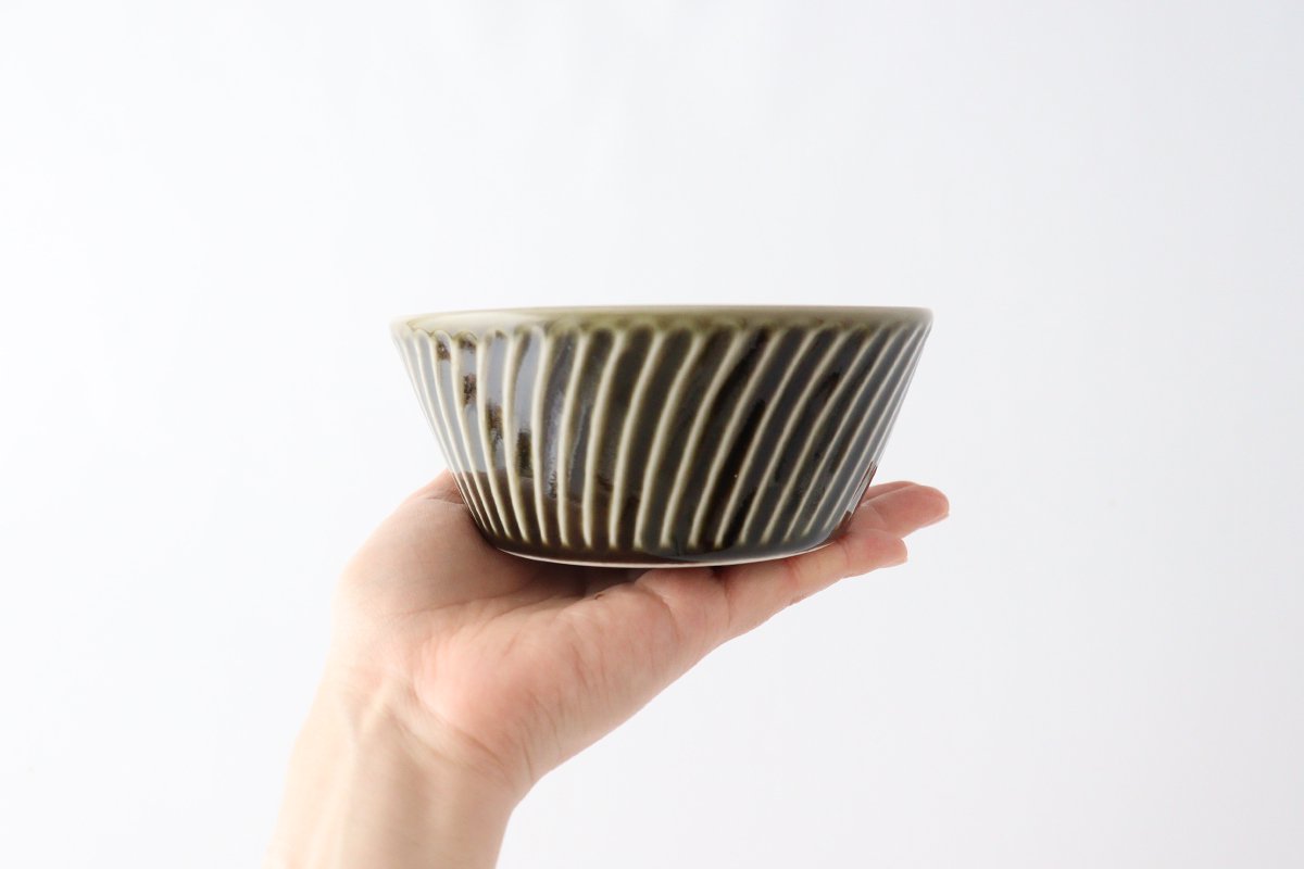 Bowl Oribe M Porcelain Laurel Mino Ware