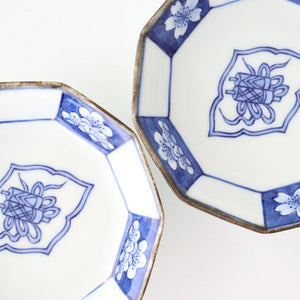 Rinkurou Kiln Decagonal Small Plate Plum and Sakura Pattern | Hasami Ware-Detail11