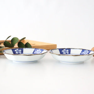 Rinkurou Kiln Decagonal Small Plate Plum and Sakura Pattern | Hasami Ware-Detail5