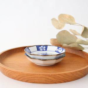 Rinkurou Kiln Decagonal Small Plate Plum and Sakura Pattern | Hasami Ware-Detail6
