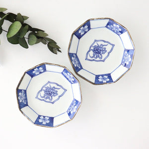 Rinkurou Kiln Decagonal Small Plate Plum and Sakura Pattern | Hasami Ware-Detail10