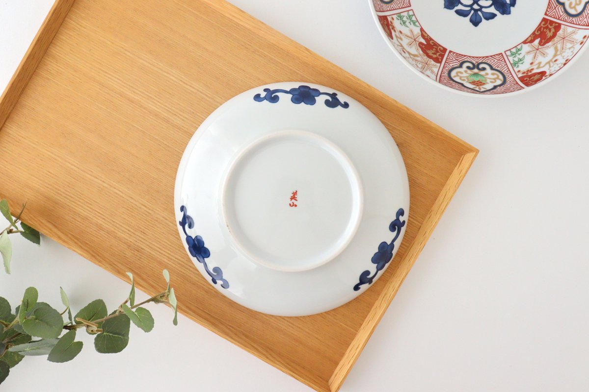 Round Plate Red and Gold 19.7cm/7.8in | Hasami Ware