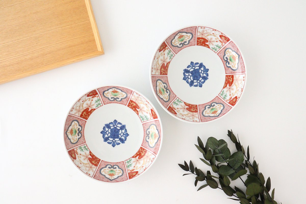 Round Plate Red and Gold 14.8cm/5.8in | Hasami Ware
