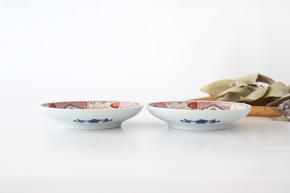 Round Plate Red and Gold 14.8cm/5.8in | Hasami Ware