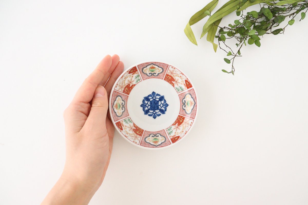 Small Plate Colored Paintings with Gold | Hasami Ware