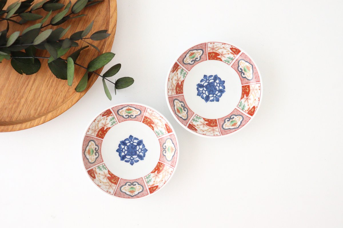 Small Plate Colored Paintings with Gold | Hasami Ware