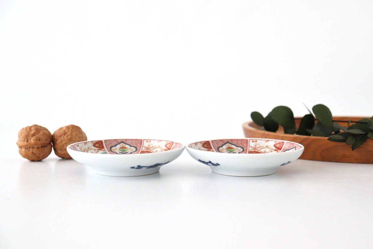 Small Plate Colored Paintings with Gold | Hasami Ware