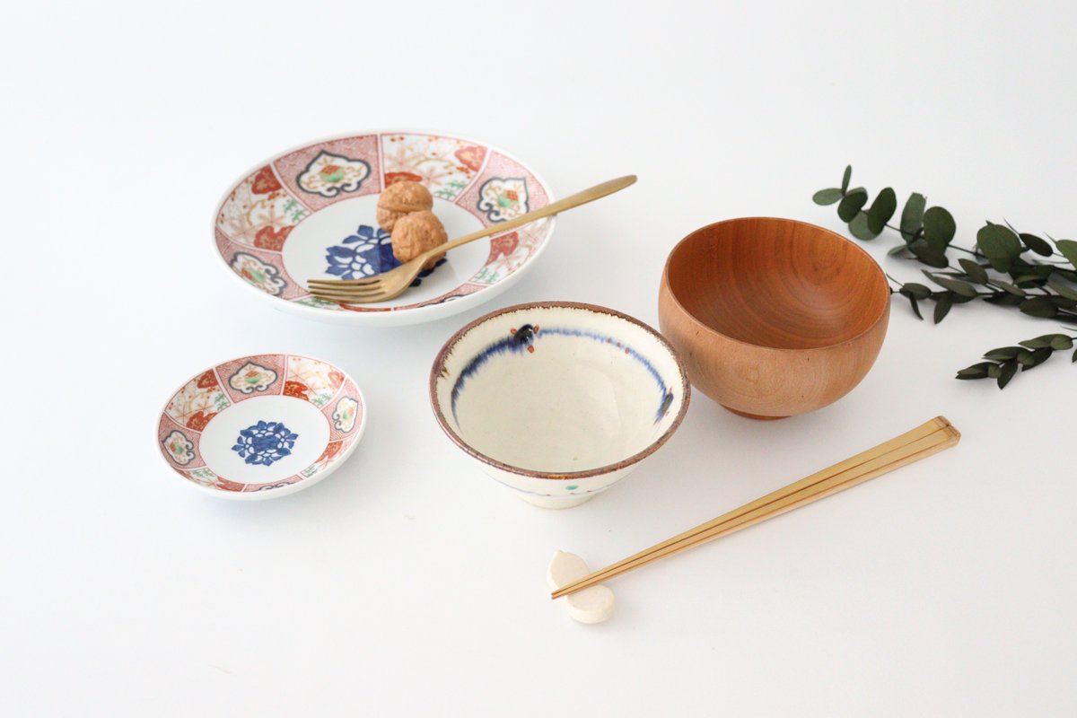 Small Plate Colored Paintings with Gold | Hasami Ware