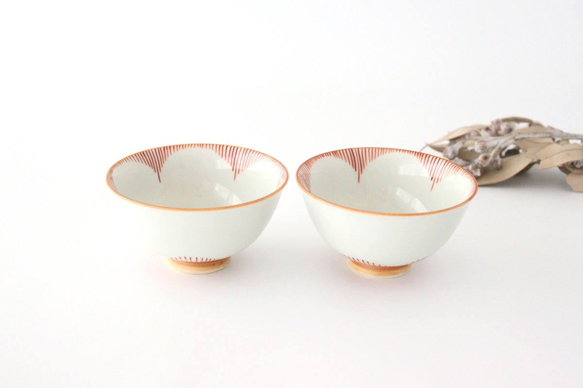 Rice Bowl Red Flower Small | Arita Ware