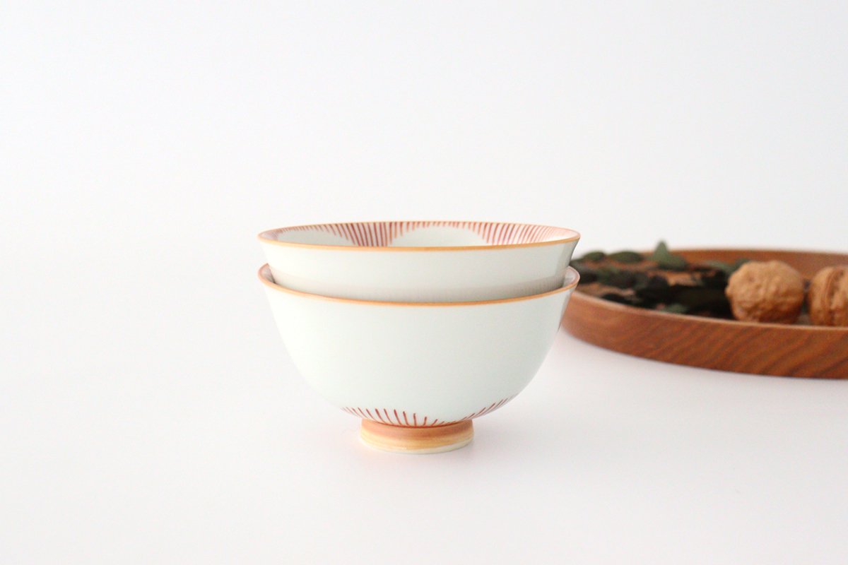 Rice Bowl Red Flower Small | Arita Ware
