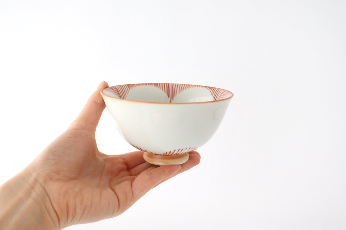 Rice Bowl Red Flower Small | Arita Ware