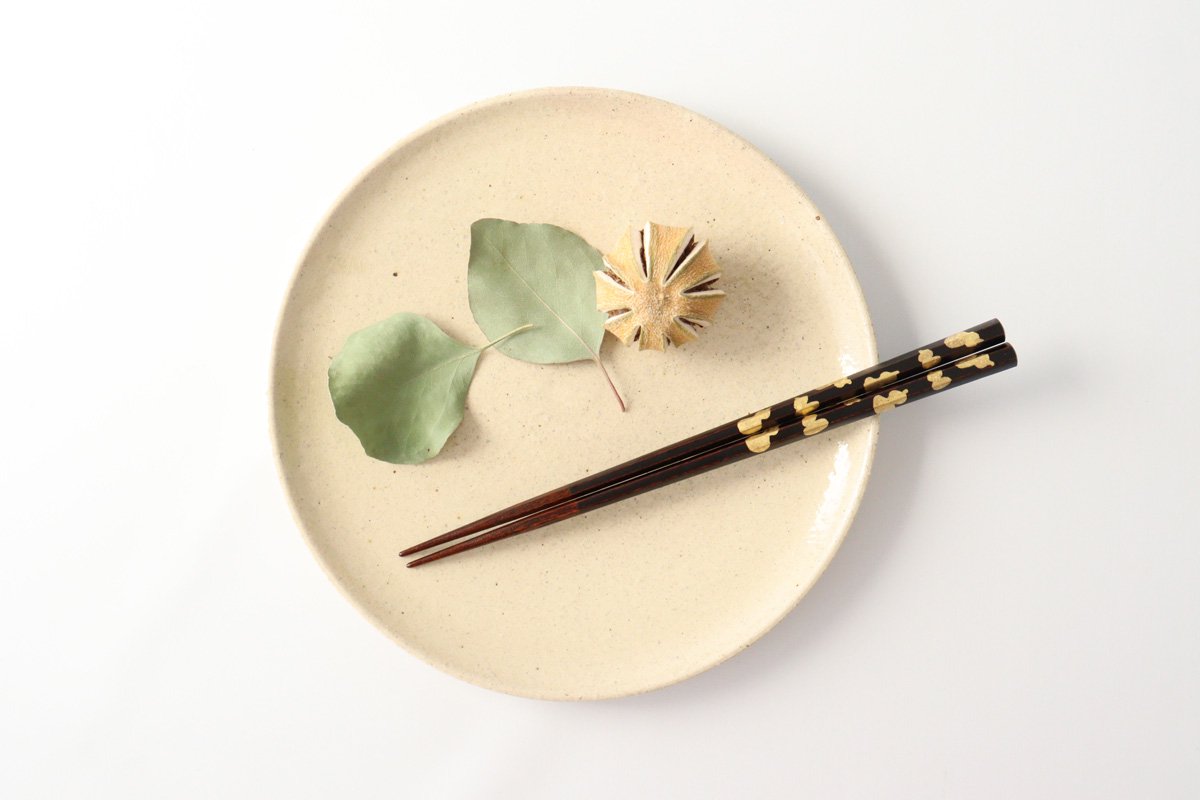 KORINDO Echizen Chopsticks Hexagonal Gold Leaf Rokugon Tame 23.0cm /9.05in