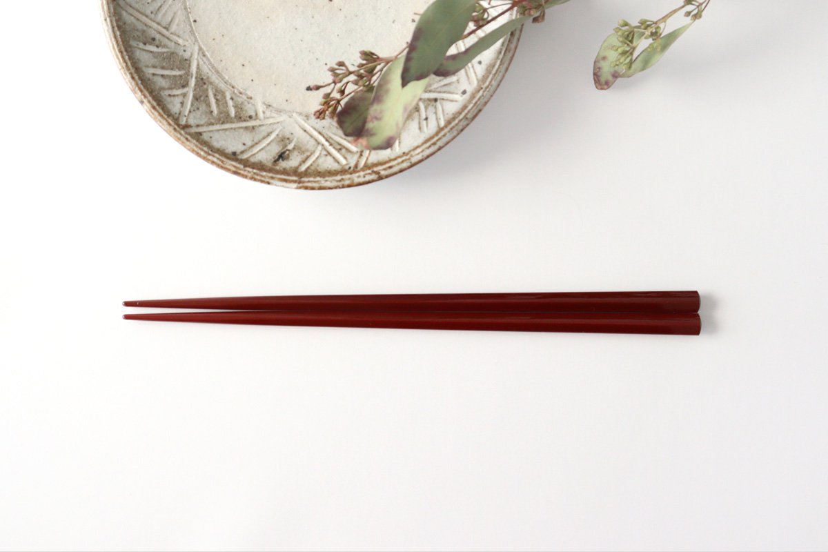 KORINDO Pentagonal Chopsticks Ancient Vermilion 22.5cm /8.85in
