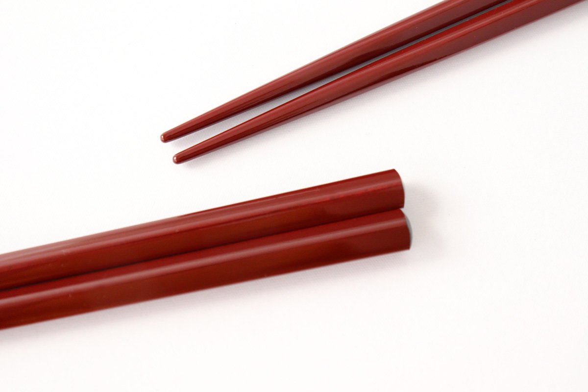KORINDO Pentagonal Chopsticks Ancient Vermilion 22.5cm /8.85in