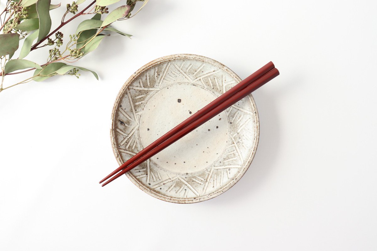 KORINDO Pentagonal Chopsticks Ancient Vermilion 22.5cm /8.85in
