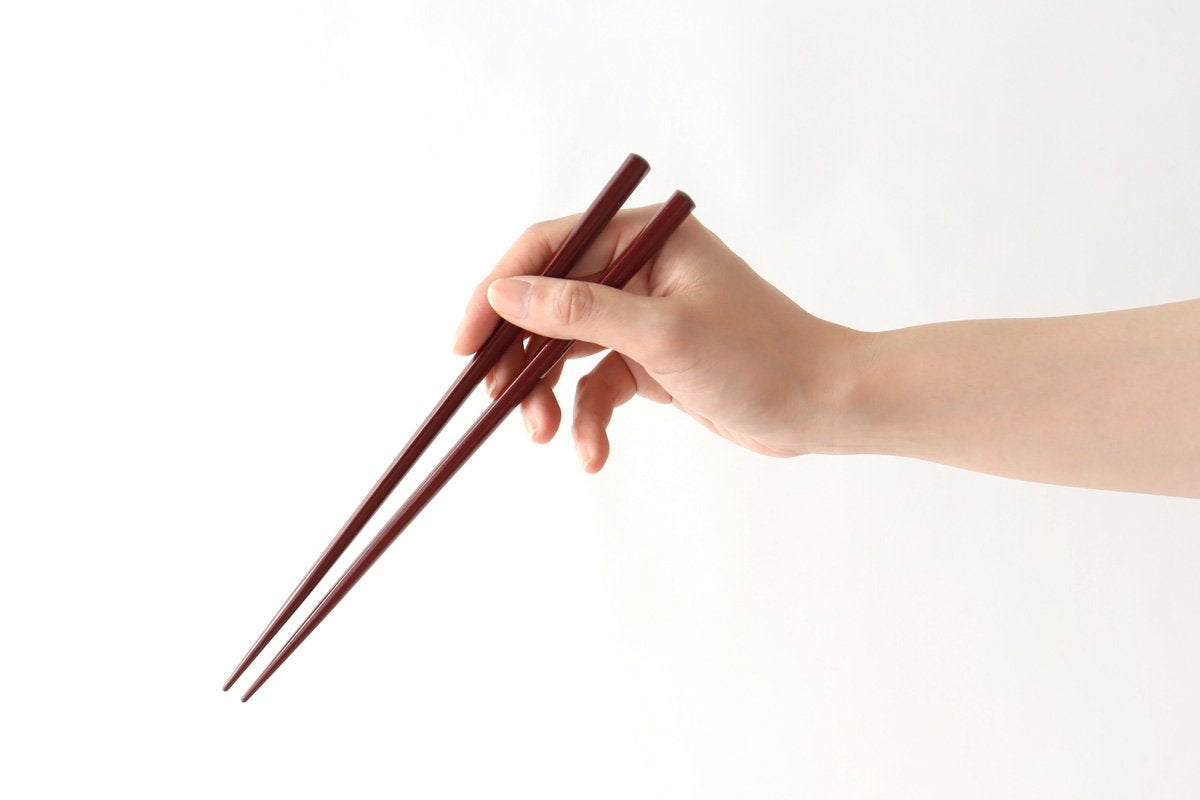 KORINDO Pentagonal Chopsticks Ancient Vermilion 22.5cm /8.85in