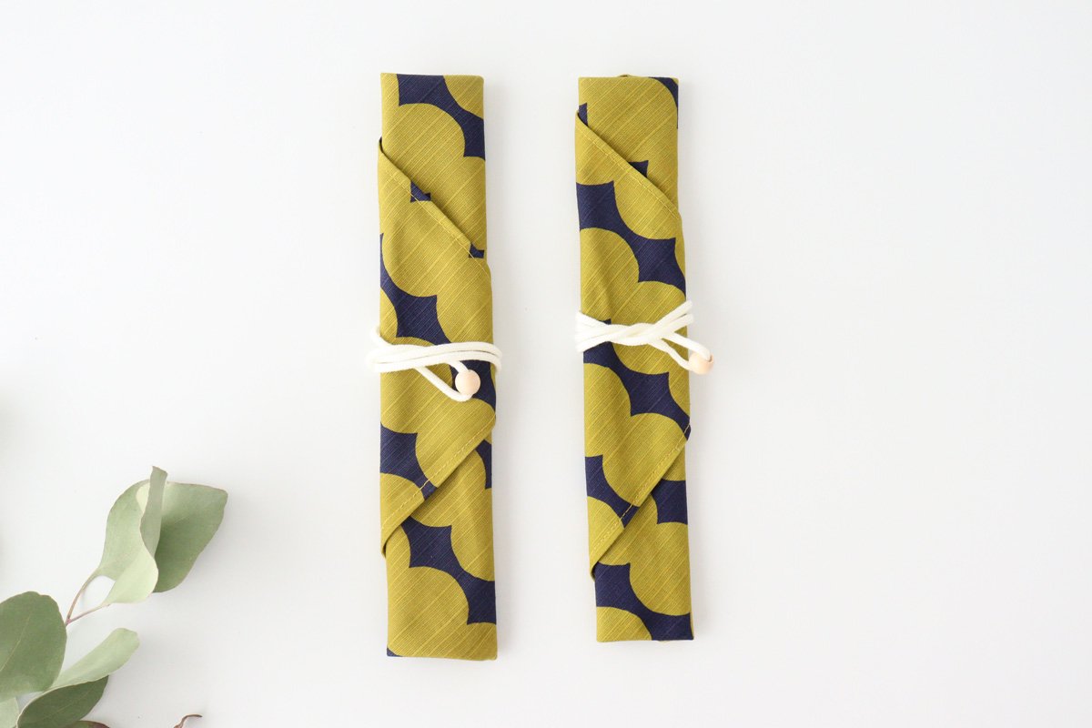Tsunoda Seibei Shoten Chopsticks Chopstick Bag Set Mizutama 18.0cm /7.08in