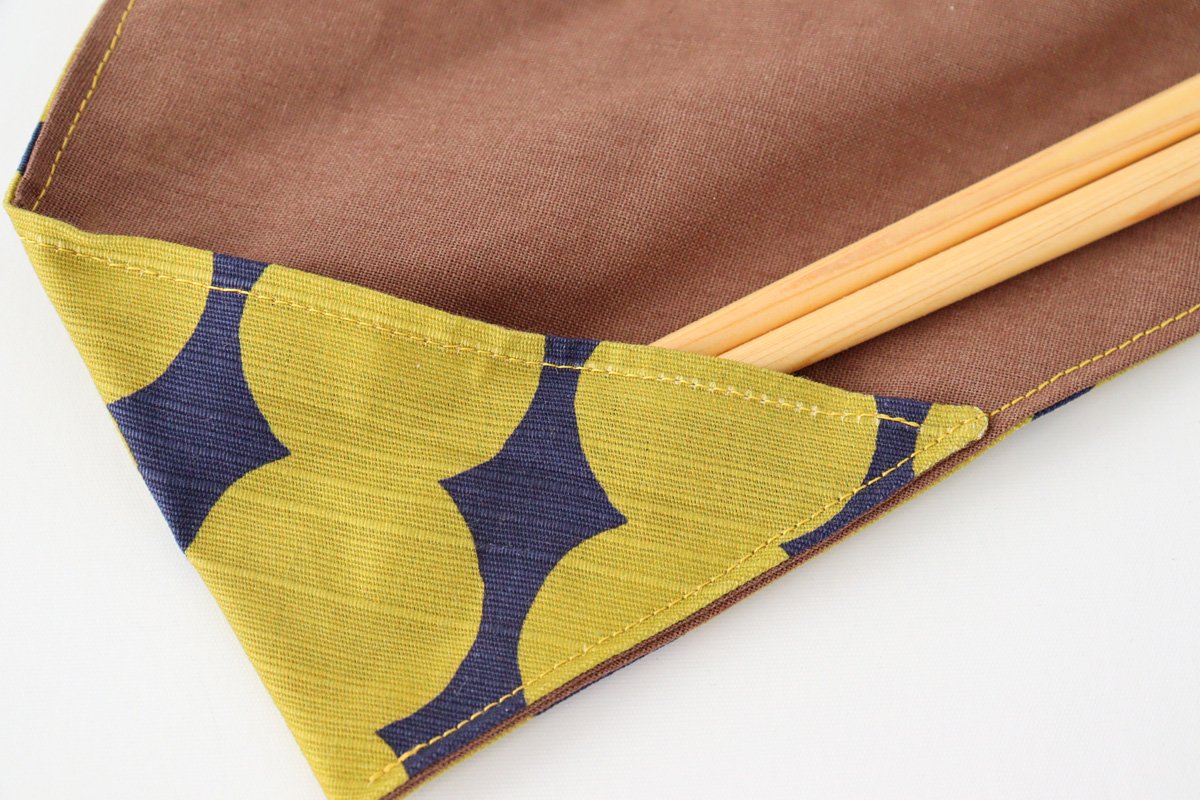Tsunoda Seibei Shoten Chopsticks Chopstick Bag Set Mizutama 18.0cm /7.08in