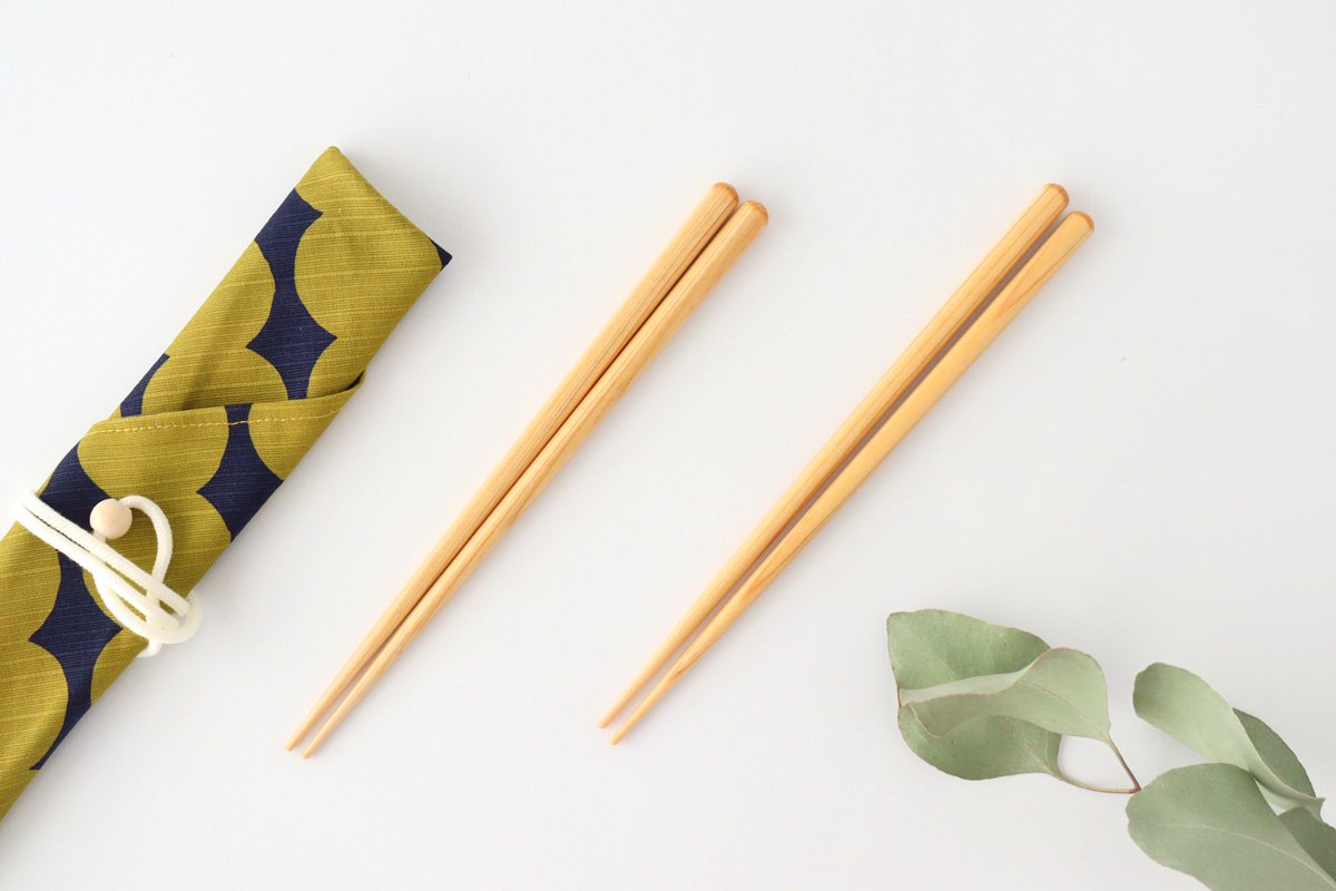 Tsunoda Seibei Shoten Chopsticks Chopstick Bag Set Mizutama 18.0cm /7.08in