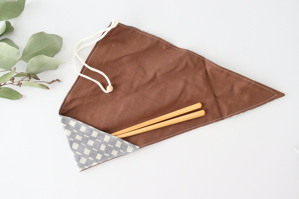 Tsunoda Seibei Shoten Chopsticks Chopstick Bag Set Kagoami 18.0cm /7.08in