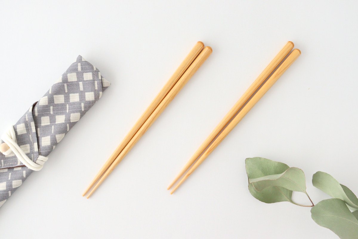 Tsunoda Seibei Shoten Chopsticks Chopstick Bag Set Kagoami 18.0cm /7.08in