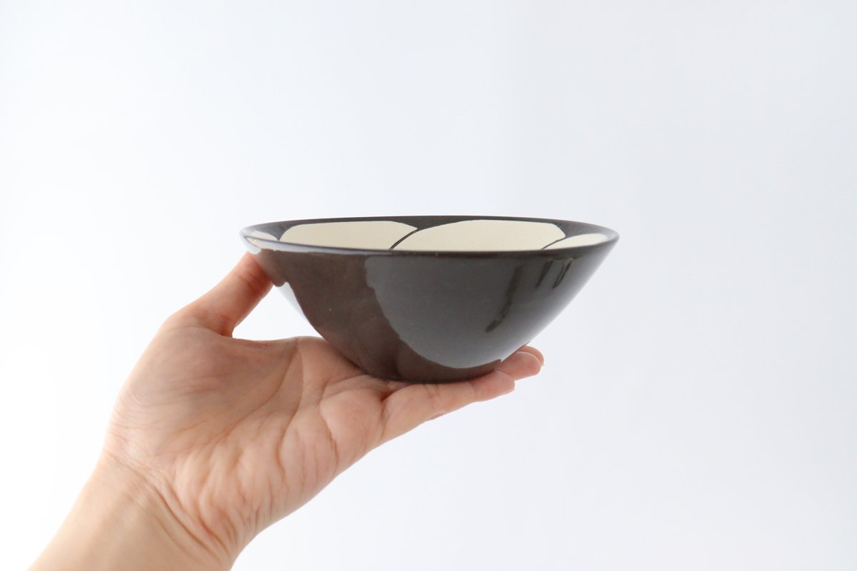 Bowl Small Pottery NEZIRI Plum Hasami Ware