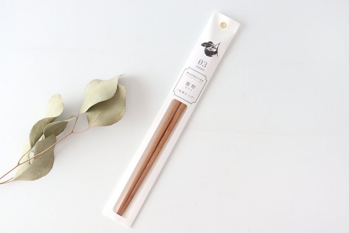 tetoca Fruit Tree Chopsticks Tangerine 23.0-23.2cm /9.05-9.13inch-Detail10