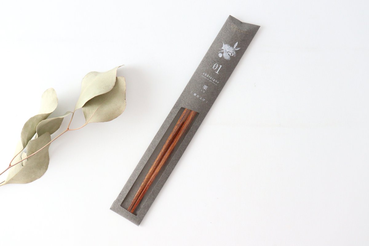 tetoca urushi Fruit Tree Chopsticks Chestnut 23.0cm/9.05inch