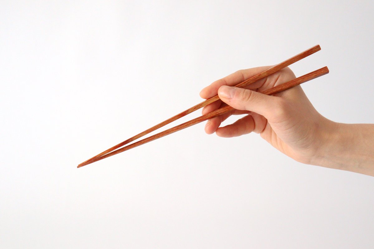 Extra Thin Chopsticks Brown 23.5cm /9.25in