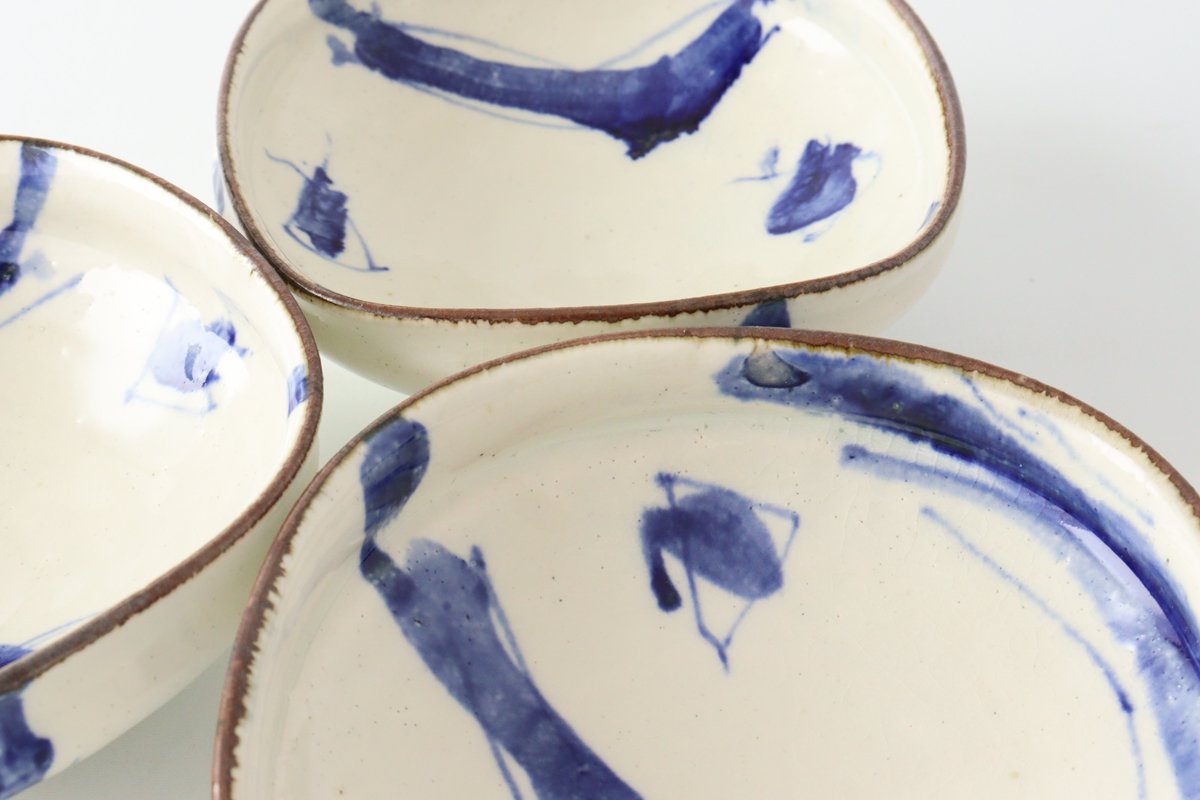 Minami Kiln Square Bowl Annanrakugki | Kobachi Mino Ware