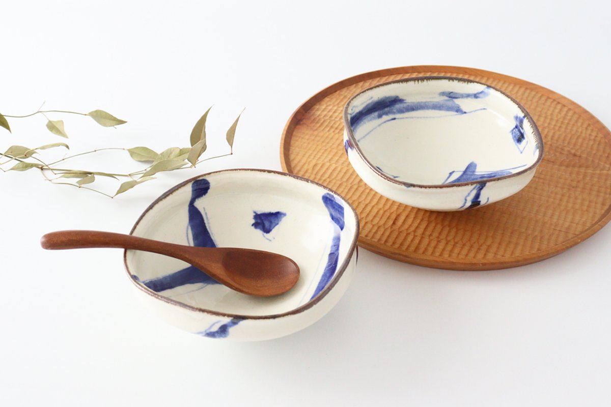 Minami Kiln Square Bowl Annanrakugki | Kobachi Mino Ware