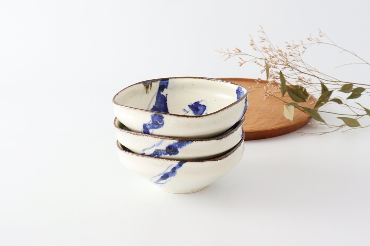 Minami Kiln Square Bowl Annanrakugki | Kobachi Mino Ware
