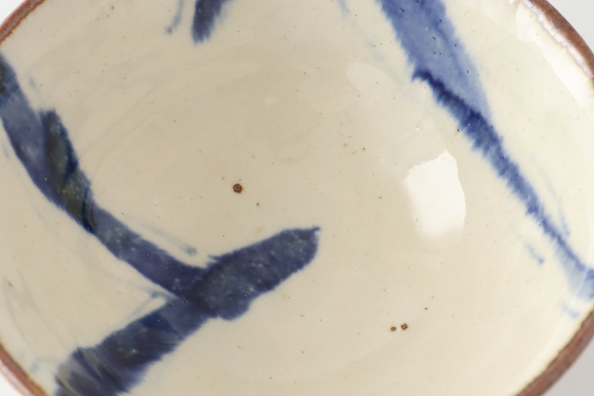 Minami Kiln Annanrakugaki Rice Bowl Gosu | Mino Ware