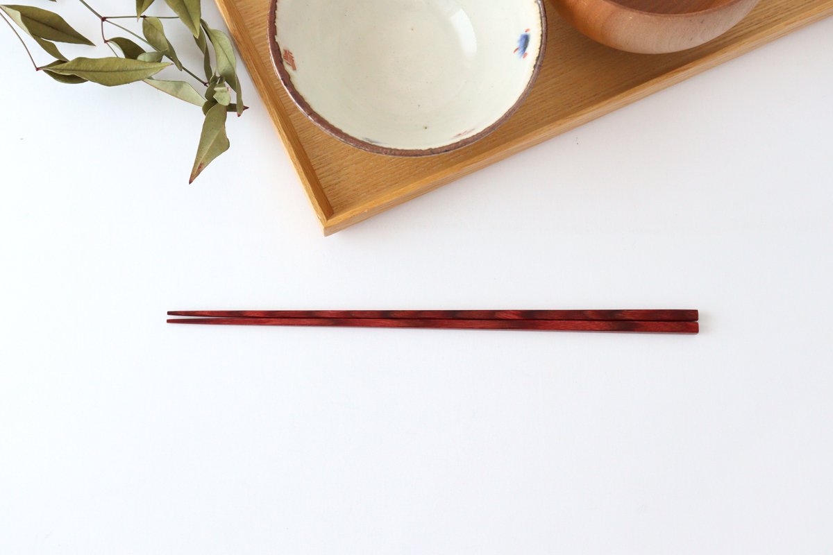 Extra Thin Chopsticks Red 23.5cm /9.25inch