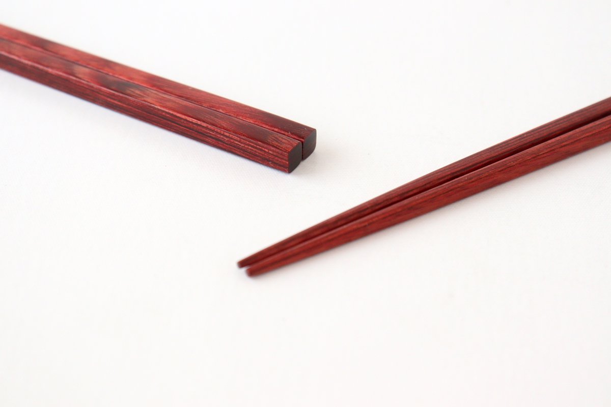 Extra Thin Chopsticks Red 23.5cm /9.25inch